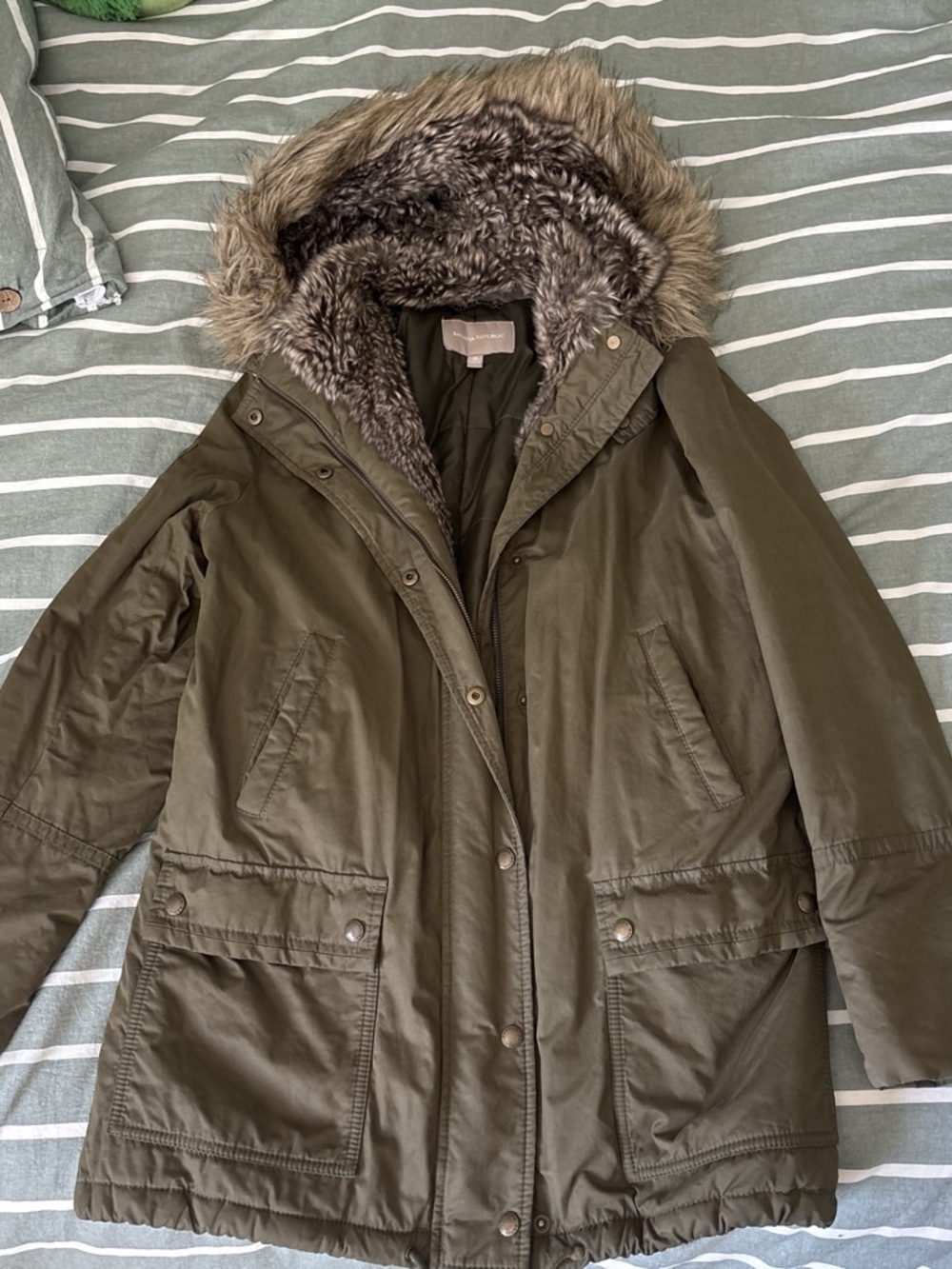 Banana Republic Utility Jacket Olive Green Small